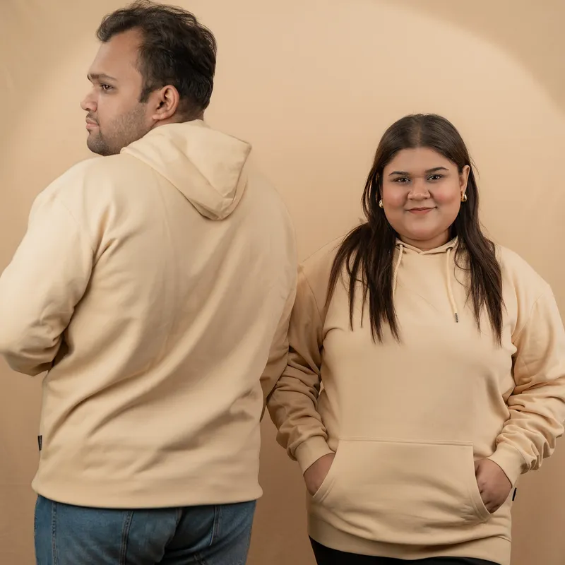 2X Elite Sandy Beige Kangaroo Pocket Hoodie	